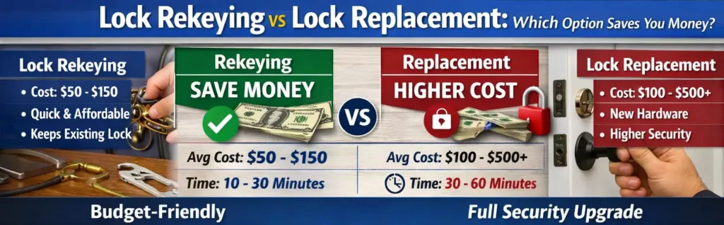 Lock Rekeying vs Lock Replacement Cost